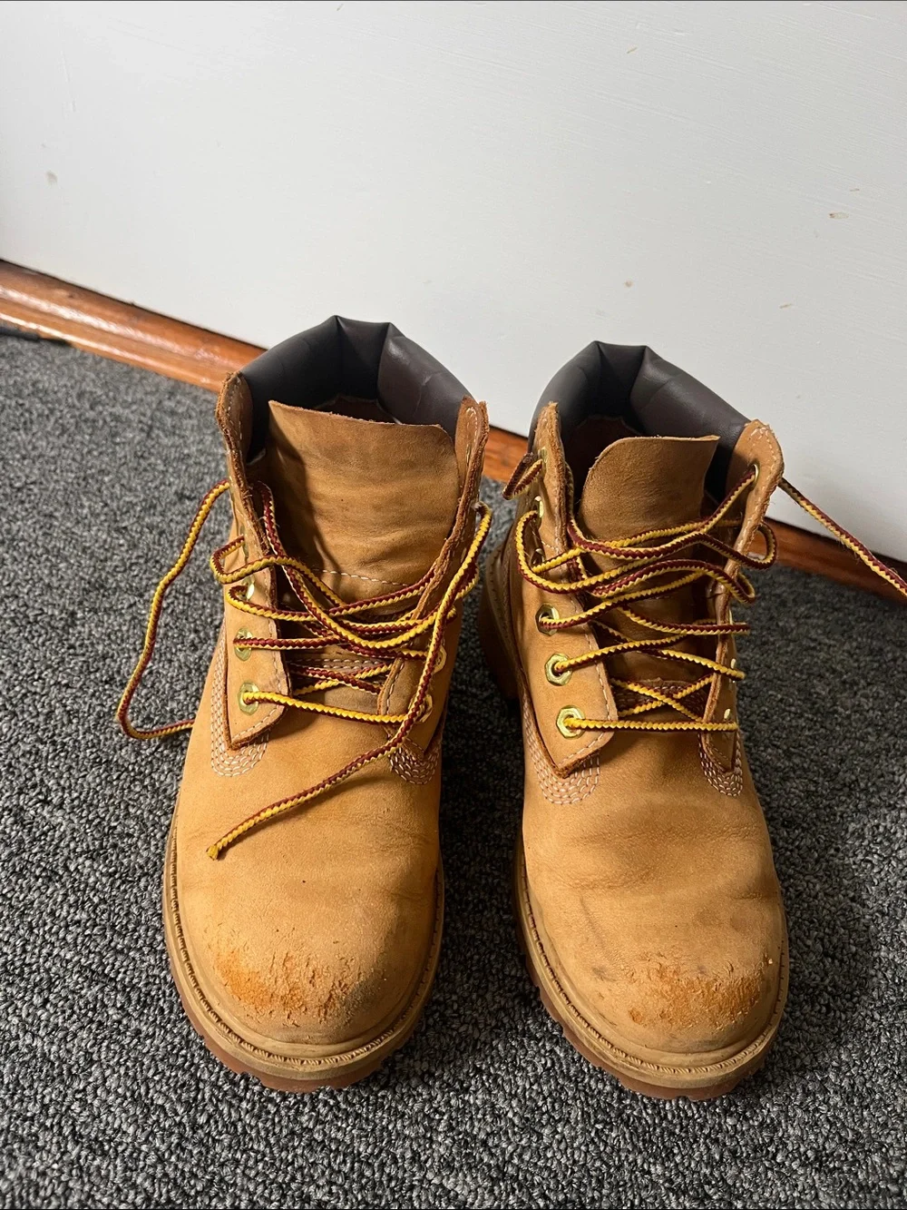 Timberland Kids Wheat/Tan Lace-Up Work Boots